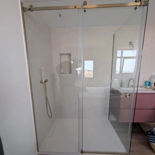 Mampara ducha 2 fijos y 1 corredera