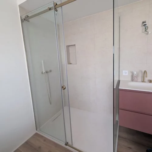 Mampara ducha 2 fijos y 1 corredera