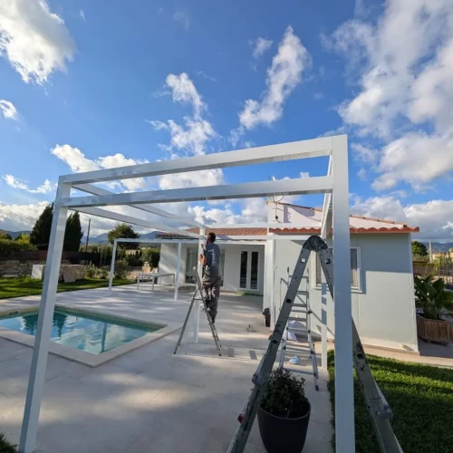 Montaje de pérgolas