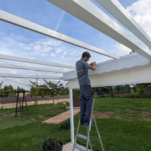 Montaje de pérgola